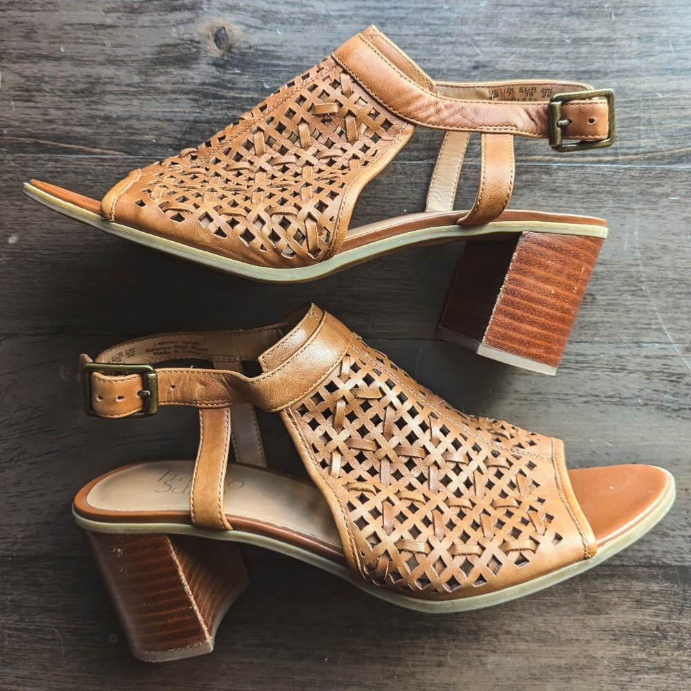 Pre-loved Franco Sarto Women's Light Brown Sandals - 9